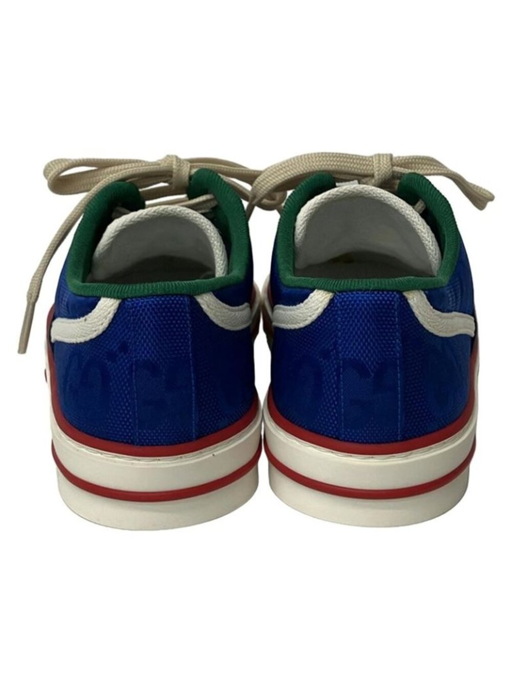 Gucci Sneakers 36 Blue Red Multi GG Pattern Sherry - Picture 3 of 8
